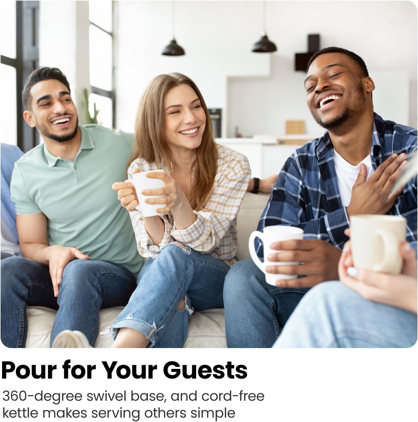 Chefman Rapid Boil 1.2L Electric Tea Kettle w/ Tea Infuser and Removable Lid - Stainless Steel, New