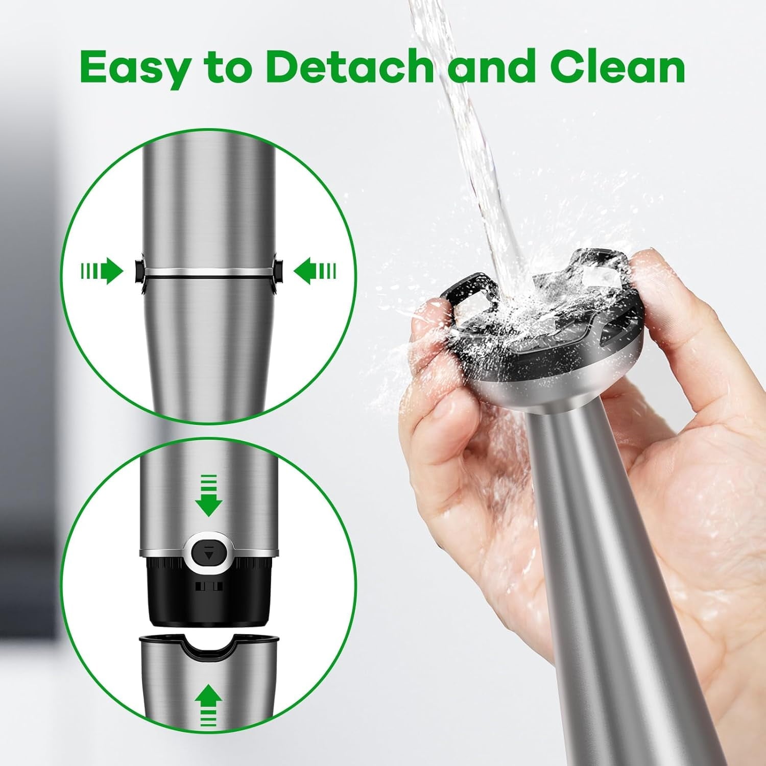 Boyun Daj Immersion Blender Handheld Corded Hand Blenders Set 1100W,Trigger Variable Speed 5 in 1 Stick Emulsifier with Chopper,Whisk and Frother for Kitchen