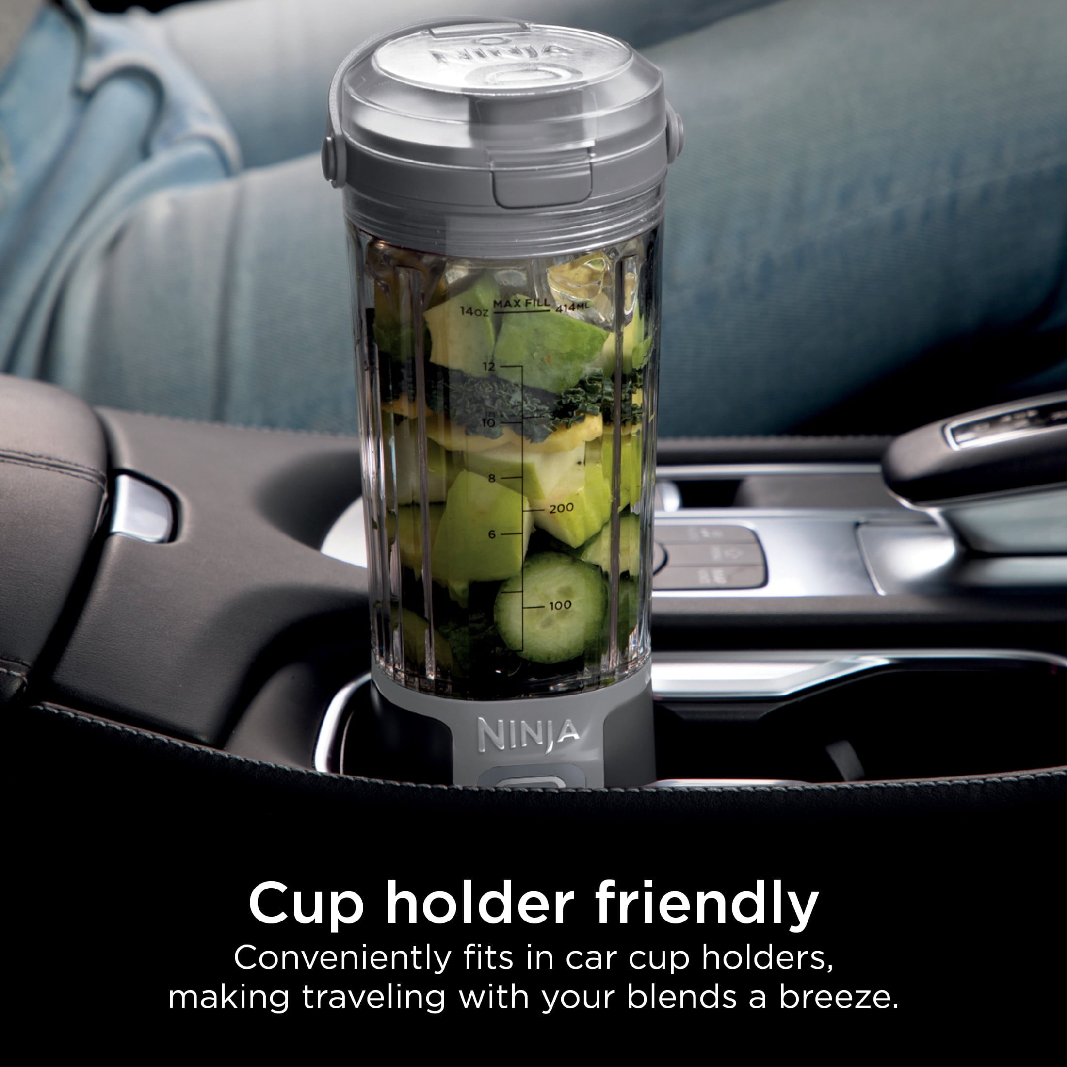 Ninja Blast 16 oz Portable Personal Blender with Leak Proof Lid and Easy Sip Spout, Smoothie Blender, Black BC100BK